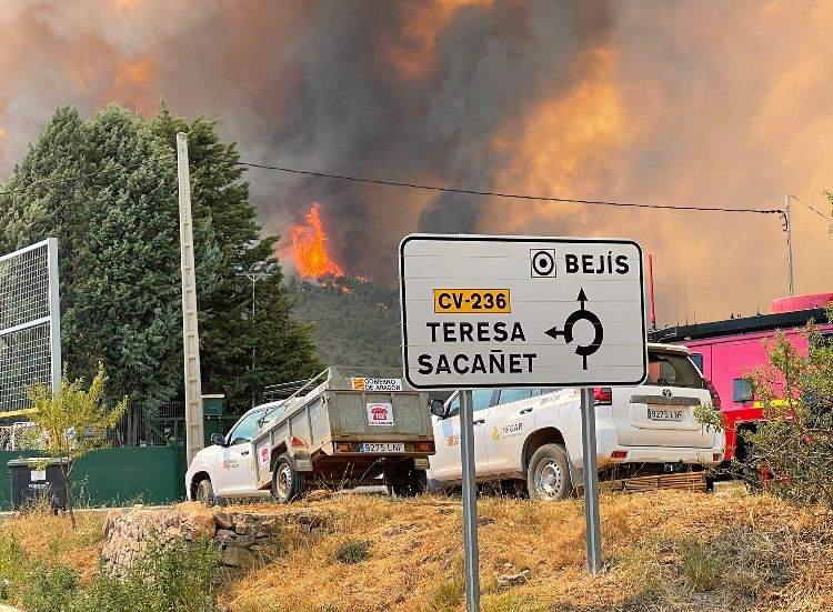 Incendio Bejís 2022