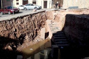 Obras remodelación Plaza Sinagoga Ayuntamiento Onda