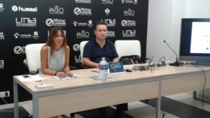 Javier Heredia, este viernes durante la rueda de prensa en Castalia.