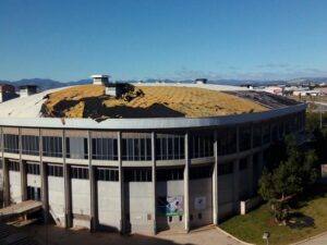 pabellón ciudad de Castellon viento
