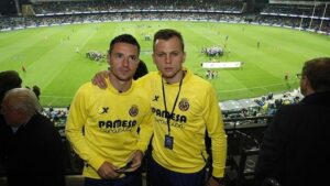 Los jugadores del Villarreal presenciaron un partido de fútbol americano. FOTO VILLARREAL CF