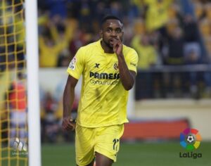 Cedric Bakambu firmó los dos goles del Villarreal. FOTO: LFP