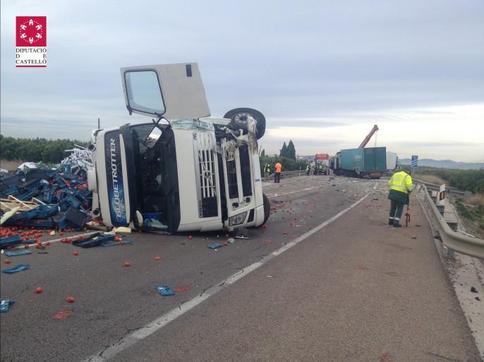 Accidente en Les Alqueries.