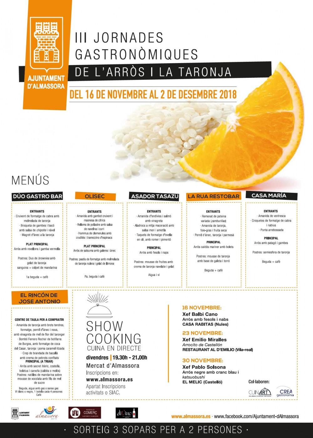Almassora - cartel III Jornades de l'arros i la Taronja
