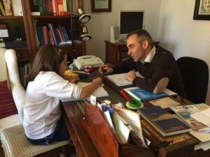 Barrachina con su hija