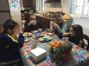 Barrachina desayuno en familia