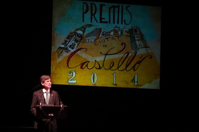 Bataller en la entrega de Premios Ciutat de Castelló.