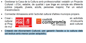 Bono cultural para familias sin recursos