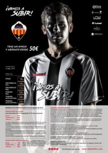 Cartel anunciador de la campaña de abonos 2016-17.