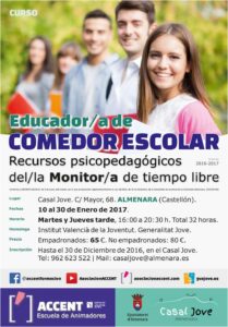 CARTELL CURS MENJADOR