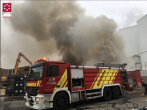 Incendio empresa reciclaje Almassora
