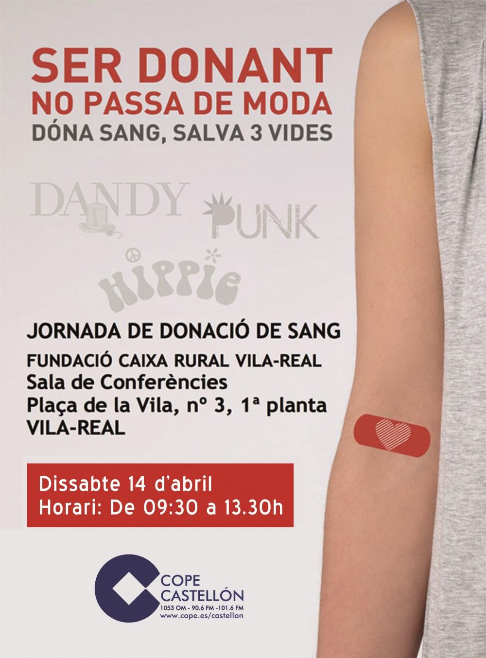 Cartel Donación Sangre en Vila-real 2018