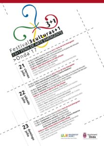 Cartel Festival Onda 3 Culturas 2017