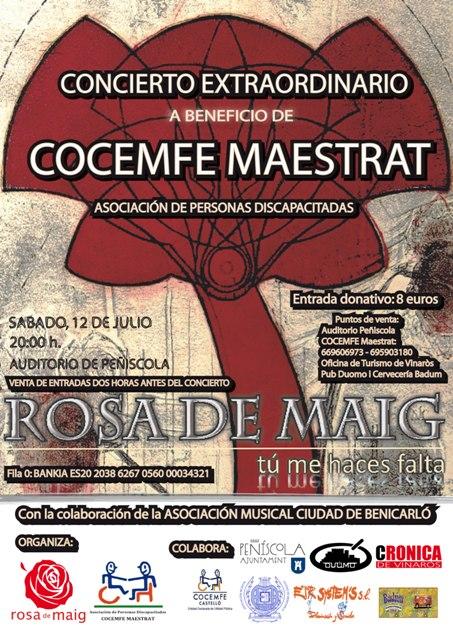 Cartel concierto Rosa de Maig