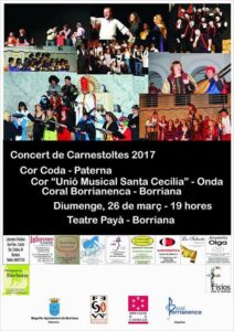 Cartell Concert Carnestoles Coral 2017