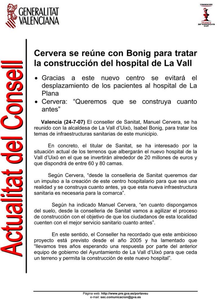 Comunicado Consell Hospital de la Vall duixo 240707-1