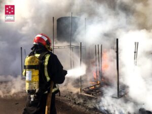 Incendio camí fondo