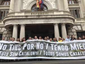 Mónica Oltra concentración antiterrorismo Valencia