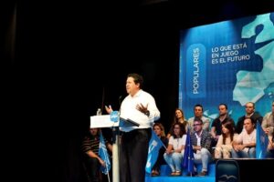 Moliner en uno de sus discursos.