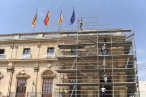 Desmontaje andamio Ayuntamiento 04