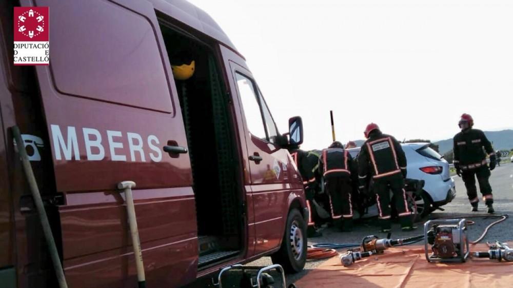 Bomberos, Morella, accidente en la N-232