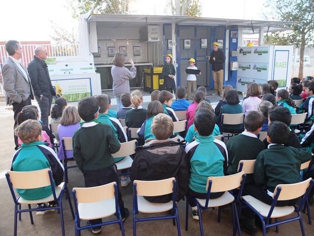 El ecoparque del Consorcio de Residuos visita los colegios de Nules. 26/11/2014. AYUNTAMIENTO DE NULES