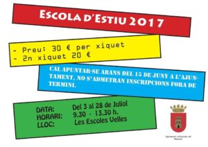 Escola estiu Atzeneta