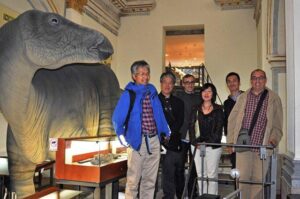 Experts japonesos al museu Temps de Dinosaures