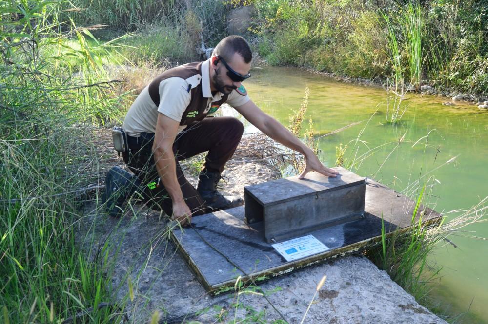 GUARDA RURAL INSTAL·LA TRAMPA FLOTANT