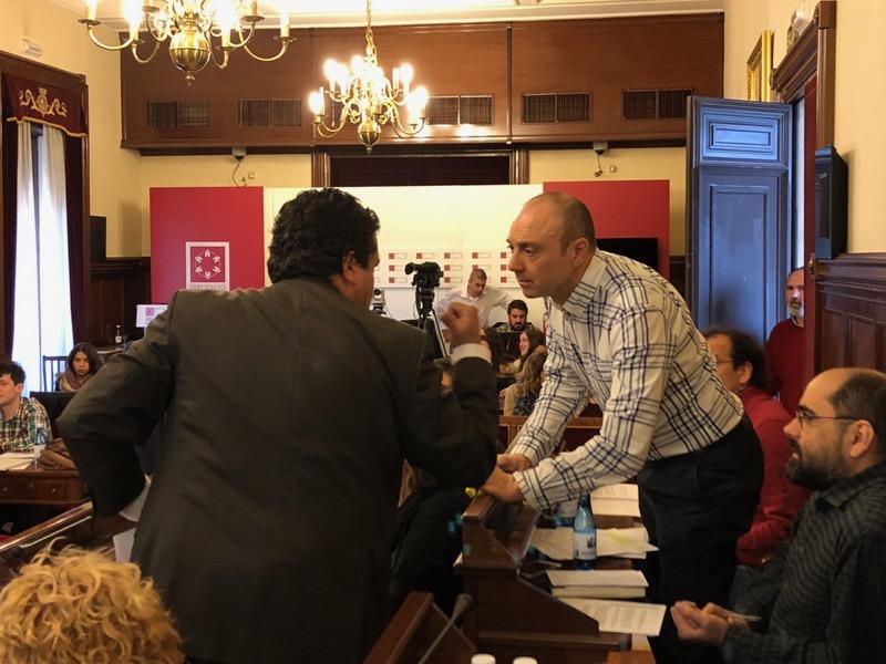 Pleno Diputacion JAvier Moliner y Xavier Trenco