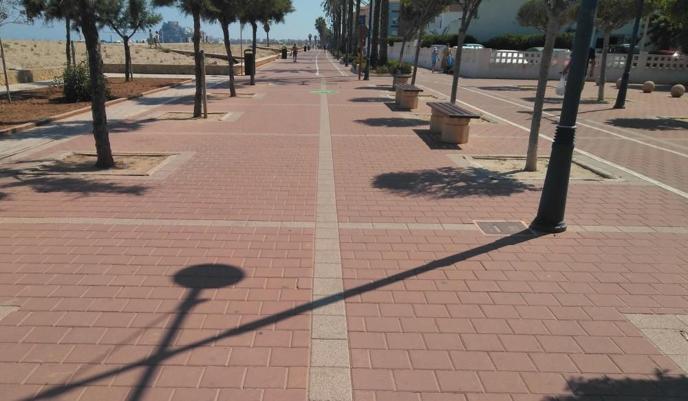 Peñíscola, carril bici, paseo marítimo