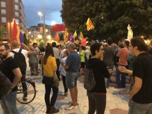 concentracion contra Estado en Cataluña 