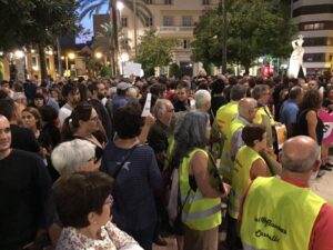 concentracion contra Estado en Cataluña 