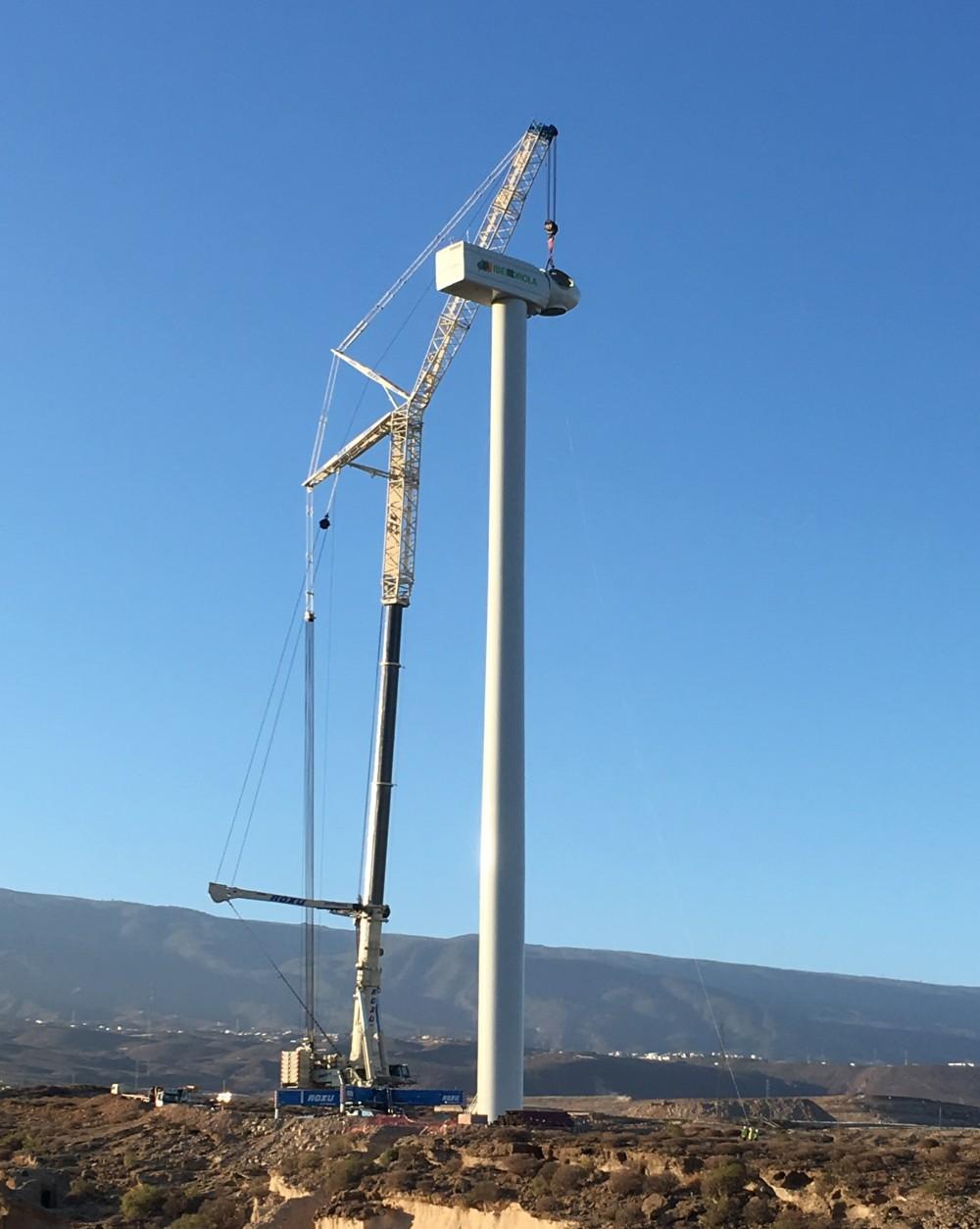Iberdrola _ Montaje Aerogeneradores _ Parque eolico Canarias-3