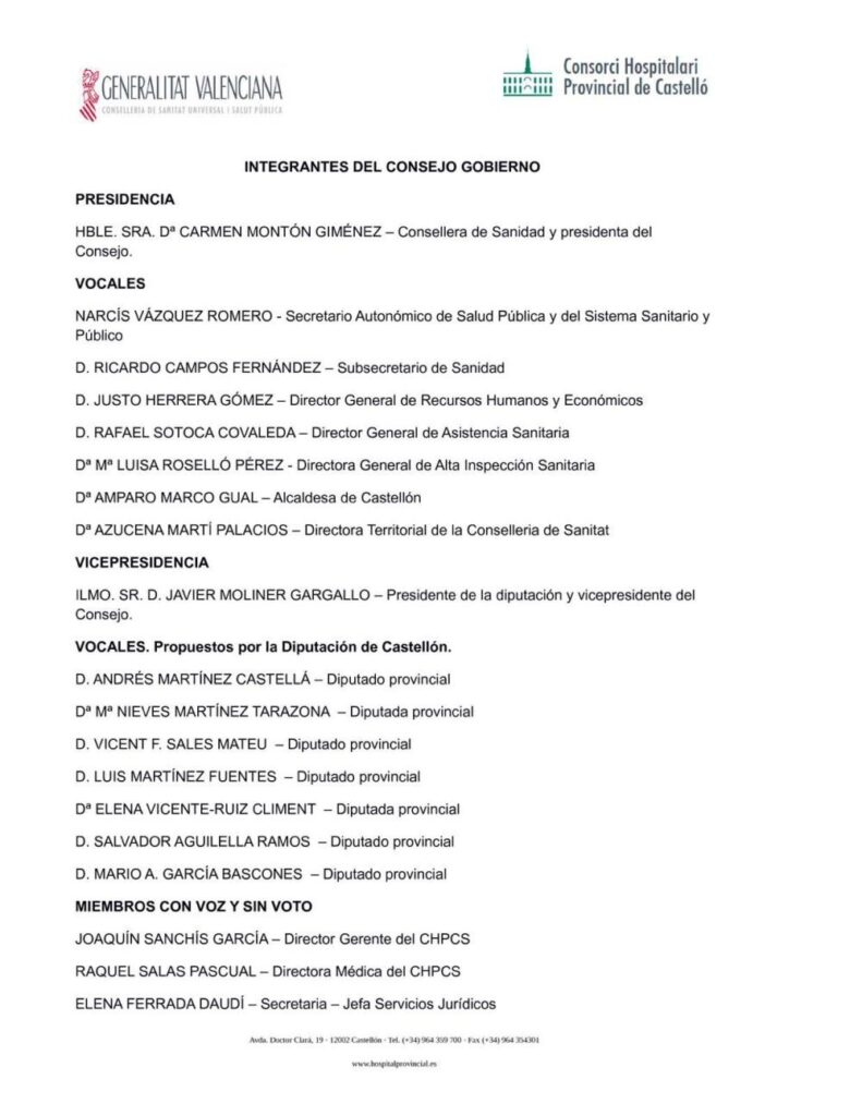 Junta de Gobierno Hospital Provincial VII17