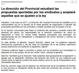 Mesa Negociacin Hospital Provincial comunciado 030517