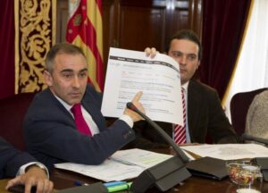 Miguel Barrachina. Pleno sobre el Aeropuerto