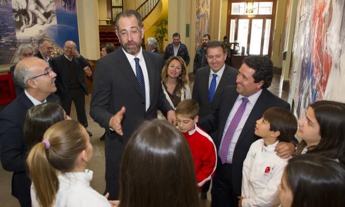 Juan Antonio Orenga ha sido homenajeado esta mañana por las instituciones de Castellón.