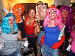 Batukada Sambalea en las fiestas de Villores.