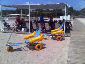 Playa accesible del Arenal.