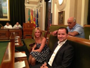 Ciudadanos, Cristina Gabarda, Manuel Paduradu, Vicente Vidal, Pleno Ayuntamiento Castellón 14VII16 (12)