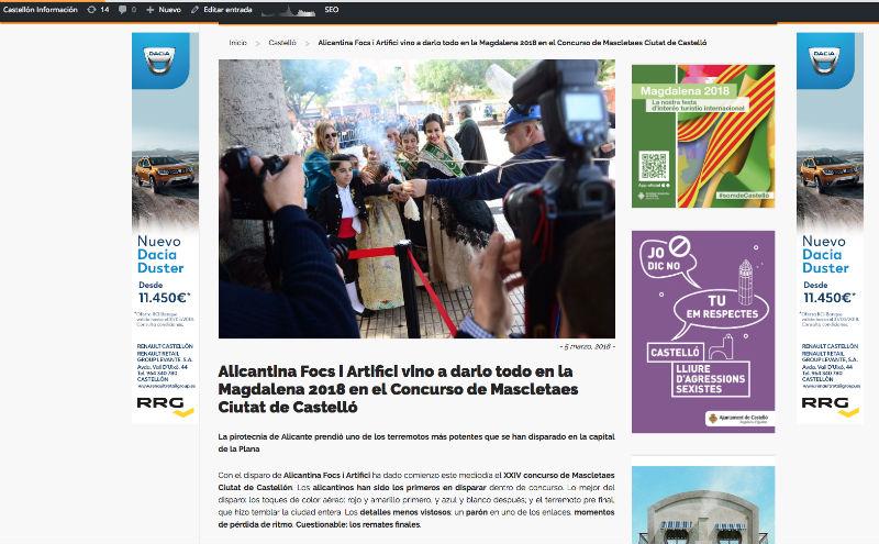 Portada Pirotecnia Alicantina 2018