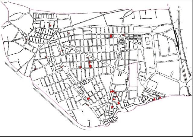 Postes en las calles de Almassora.