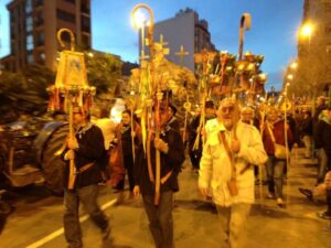 Procesión de romeros