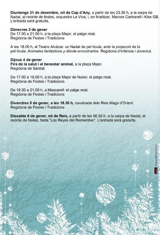 Programació Nadal a Nules 2