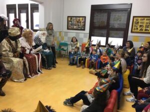 Reis Mags visiten Escola Infantil Vilafranca
