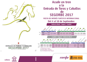 Renfe cartel Segorbe