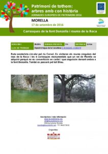 Ruta Font Donzella - Jornades Europees Patrimoni - Taula del Senia