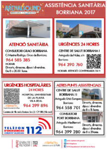 Horario atención sanitaria Arenal Sound