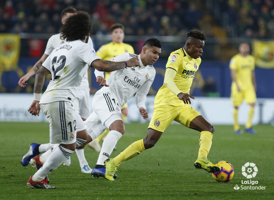 Gran partido del joven extremo nigeriano Samu Chukwueze. FOTO: LALIGA